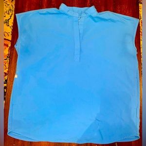 Figs Capri Blue Rafaela oversized top